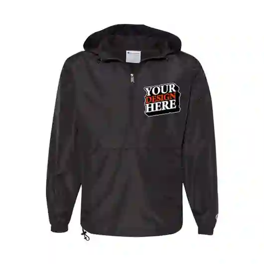 Apparel - Champion Adult Packable Anorak 1/4 Zip Jacket