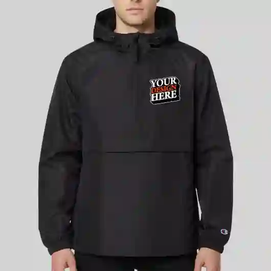 Apparel - Champion Adult Packable Anorak 1/4 Zip Jacket
