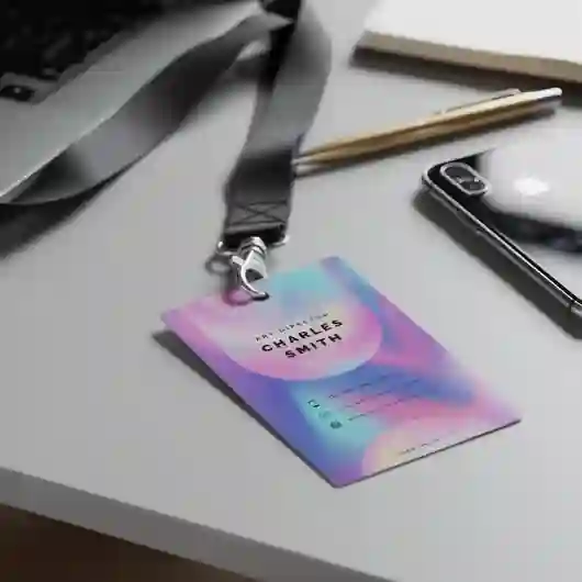 Lanyards & ID Cards - Custom Holographic ID Name Badges