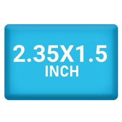 2.35 x 1.5 inch