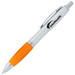 Silver with Translucent Orange