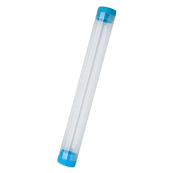 Clear Tube with Light Blue Trim (Inserted)