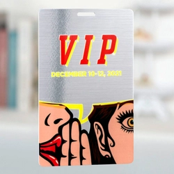 White Card - Shiny SIlver Effect