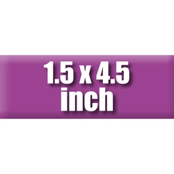 1.5 inch x 4.5 inch
