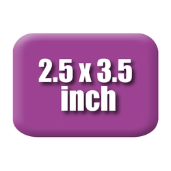 2.5 inch x 3.5 inch Rounded