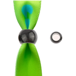 Black Bead Plastic Slider