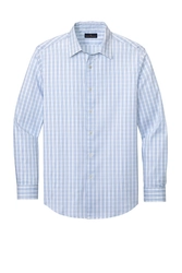 White-Newport Blue Grid Check