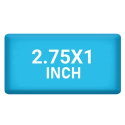 2.75 x 1 inch