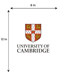 8 in x 12 in - Shape A