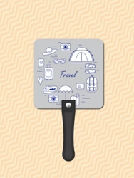 Rounded Square Hand Fan