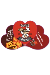 3 Part Expandable Heart Hand Fan