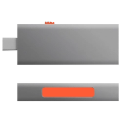 Gunmetal Gray & Orange