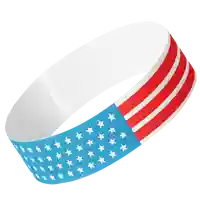 US Flag Tyvek® Wristbands