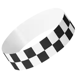 Black Checkered Tyvek® Wristbands