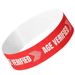Age Verified Tyvek® Wristbands
