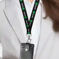Woven Lanyard With Badge Holders