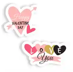 Custom Valentine Stickers