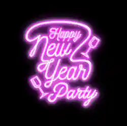 Custom Happy New Year Party Neon Signs