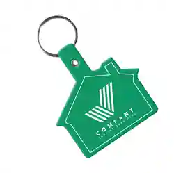 Custom House Shape Flexible Keychains