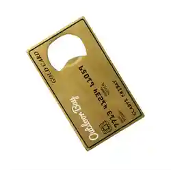 Gold Card Bottle Opener