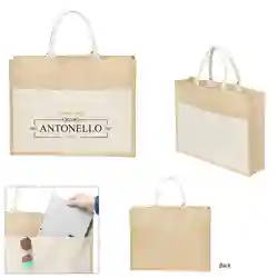 Custom Promotional Paradise Jute Tote Bag