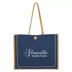 Custom Economy Paradise Jute Tote Bag