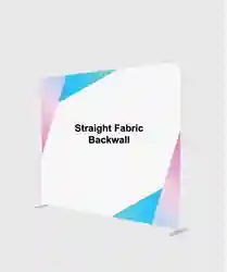 Custom Straight Tension Fabric Backdrop Media Wall