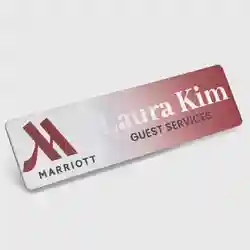 Custom UV Printed Metal Name Badges