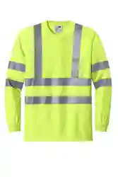 CornerStone® ANSI 107 Class 3 Long Sleeve Snag-Resistant Reflective T-Shirt