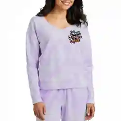 Port & Company® Women Beach Wash® Cloud Tie-Dye V-Neck Sweatshirt with Sweatpants