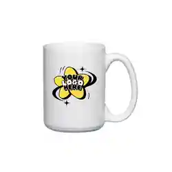 15 oz Full Color White Stoneware Magna Mug