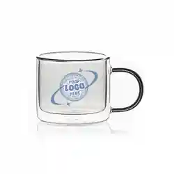 6oz Double-Layer Glass Cup