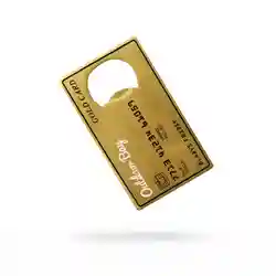 Gold Credit Card-Shaped Bottle Opener