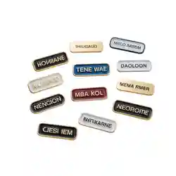 Metal Name Badge Buttons