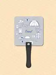 Rounded Square Hand Fan