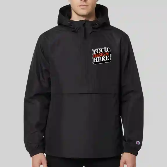 Apparel - Champion Adult Packable Anorak 1/4 Zip Jacket
