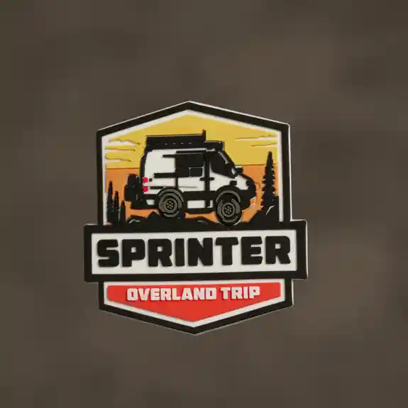 Sprinter Overland Trip desert van adventure patch
