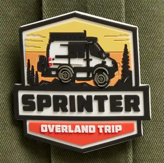 Overland Trip desert van adventure PVC patch