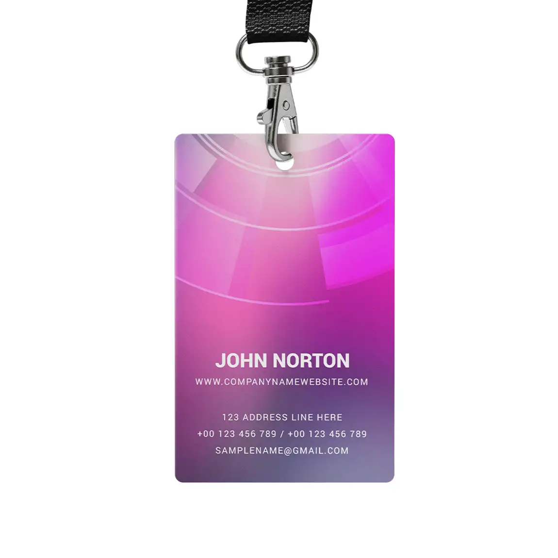 Lanyards & ID Cards - Custom Glossy ID Name Badges
