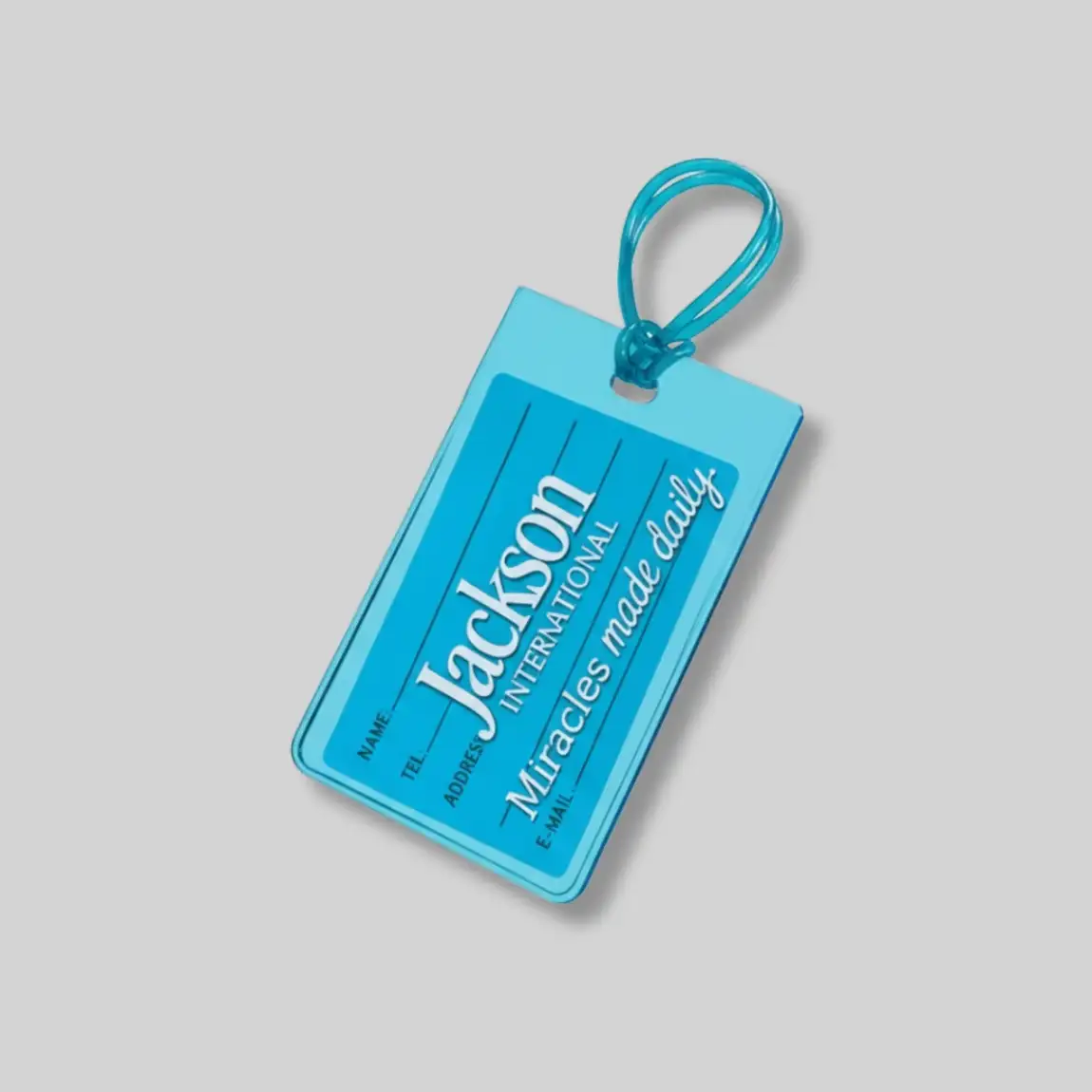 Colorful Translucent Luggage Tag | Durable Travel ID Tag