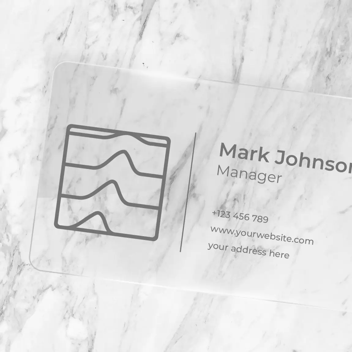 Transparent ID Name Badges