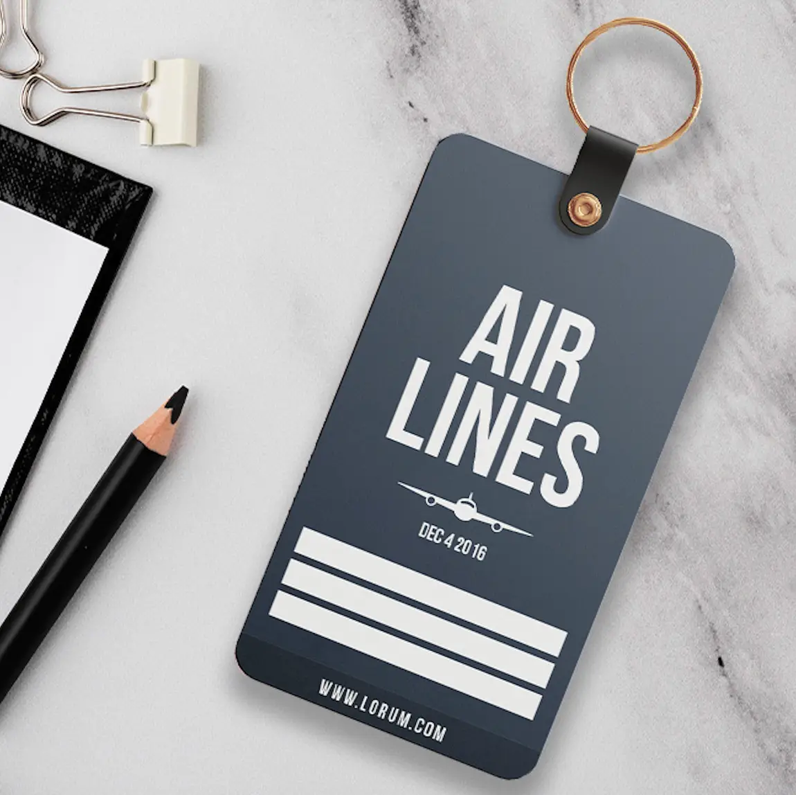 Luggage Tag Keychains