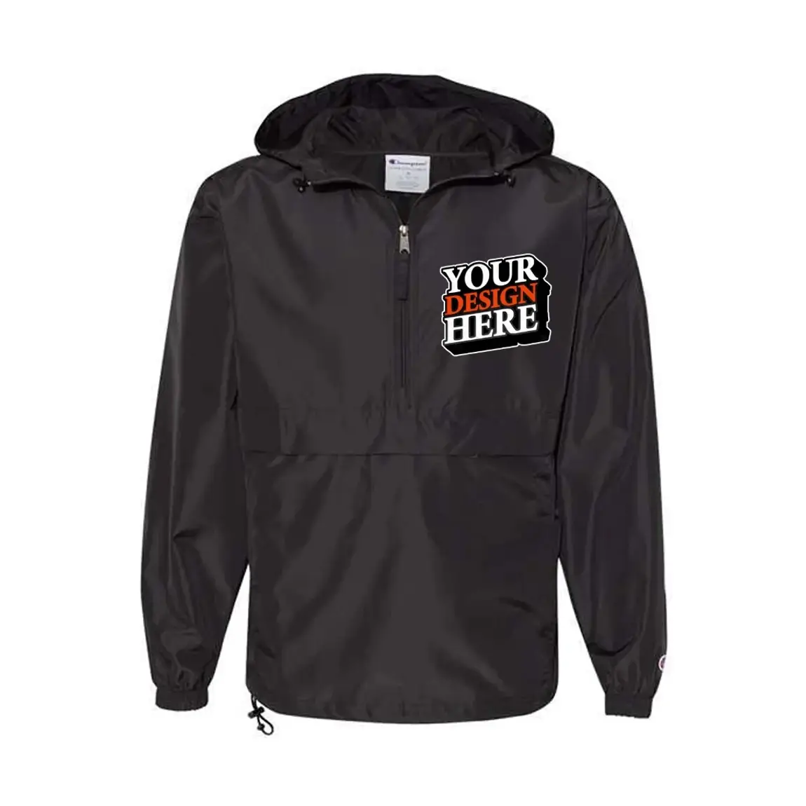 Apparel - Champion Adult Packable Anorak 1/4 Zip Jacket