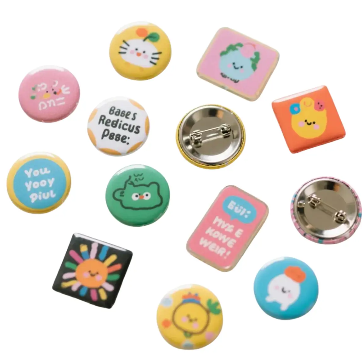 Plastic Backing Buttons