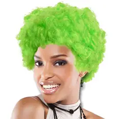 Green Afro Wig ...