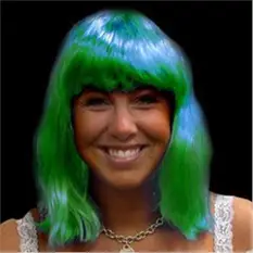 Green Neon Wig ...