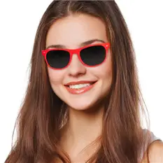 Red Retro Sungl...