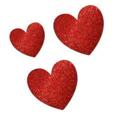 Red Glitter Hea...