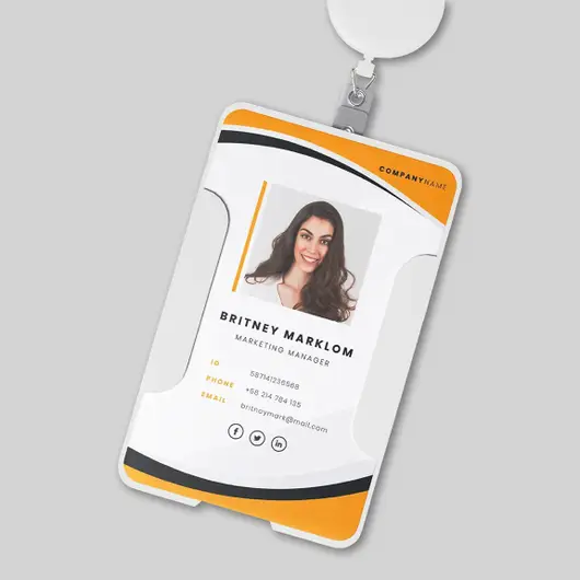 thumbnail image 2 of Custom Essential Worker ID Card – Add Your Name, Logo, Picture, Graphics 2 of 6