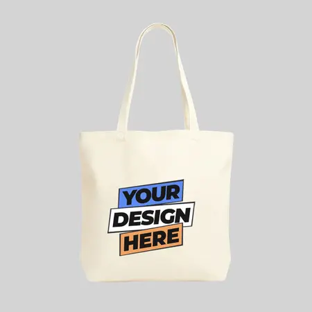 Jumbo Cotton Tote Bags (Natural)